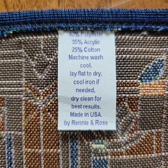 Rennie & Rose Arts & Crafts Floral Window Tapestry Table Runner & Placemats Set - Picture 11 of 16